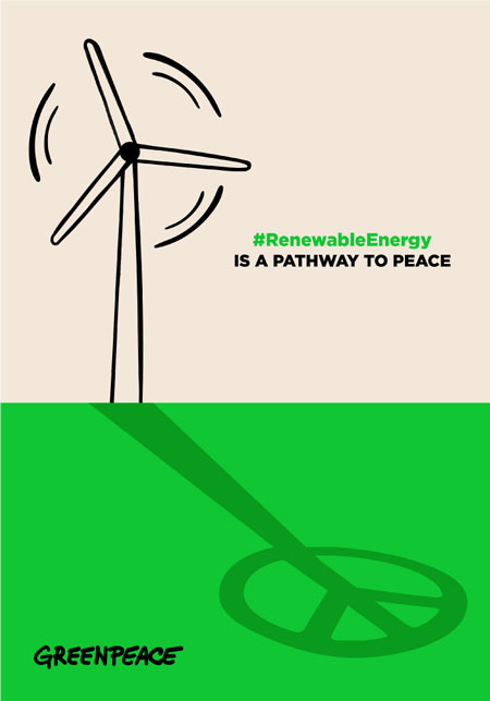 Green energy is peace